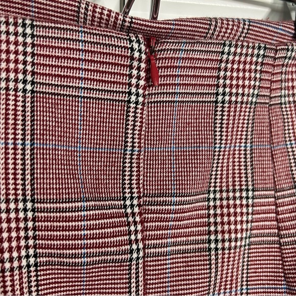 JOHN GALT (BRANDY MELVILLE) CARA SKIRT PINK PLAID ONE SIZE ZIP CLOSURE IN BACK - Picture 9 of 14